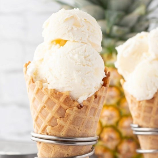 Pineapple Coconut Ice Cream