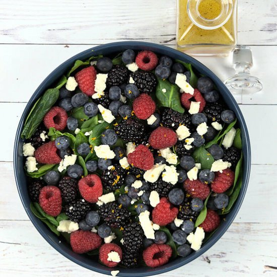 Triple Berry & Spinach Salad