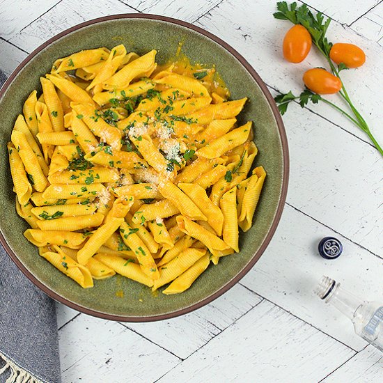 Orange Pepper & Grape Tomato Pasta