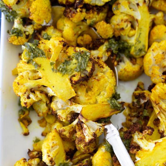 Turmeric Air Fryer Cauliflower