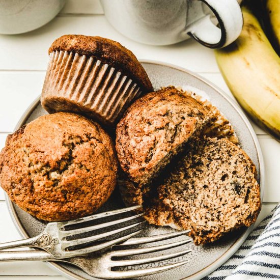 Banana Bread Muffins Recipe