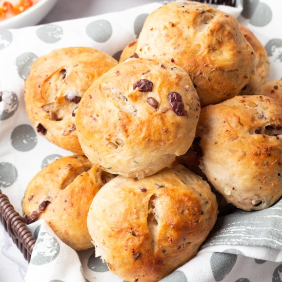 Olive & Feta Bread Rolls