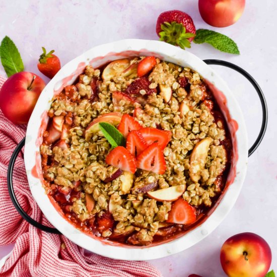 Strawberry Apple Crisp