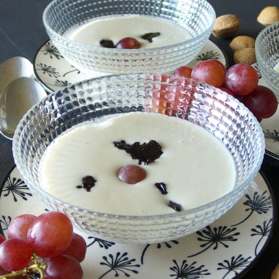 Black and White Garlic Gazpacho