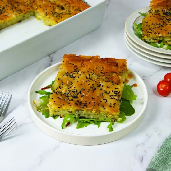 Vegan Filo Potato Pie