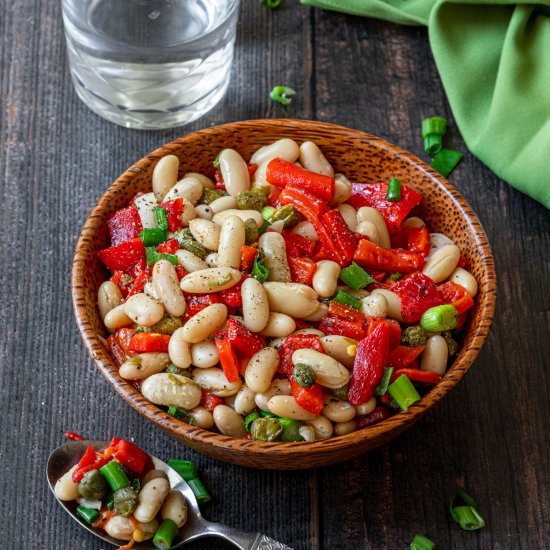 Spanish Bean Salad with Peppers