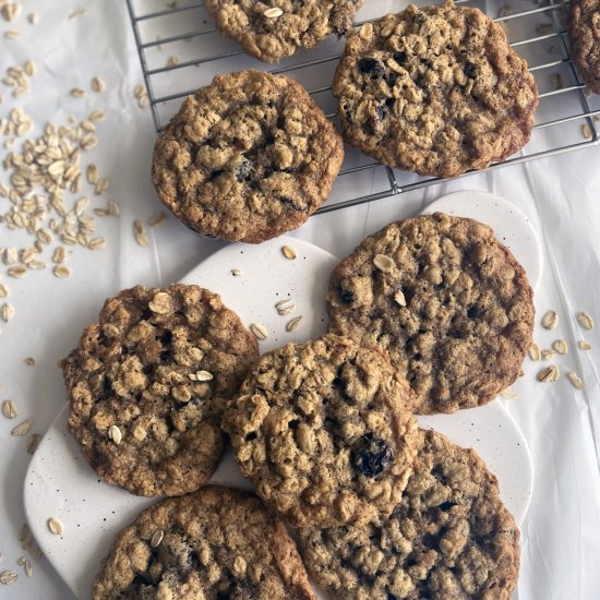 Gluten Free Oatmeal Raisin Cookies