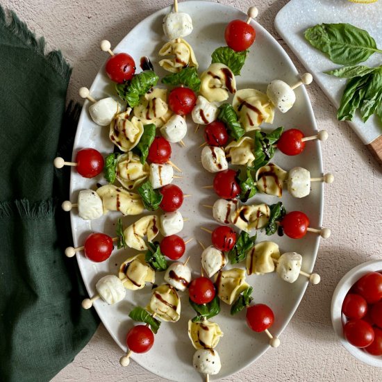 Caprese Tortellini Skewers