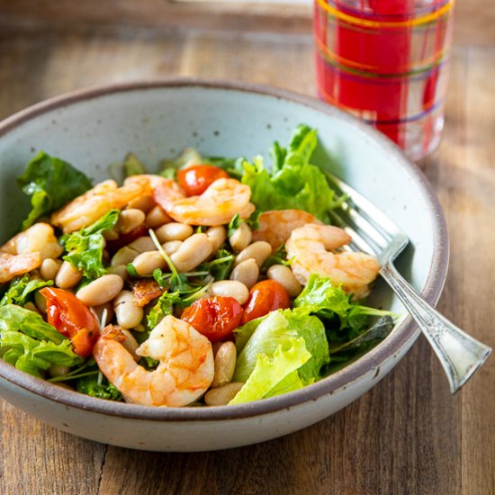 Shrimp Salad with White Beans