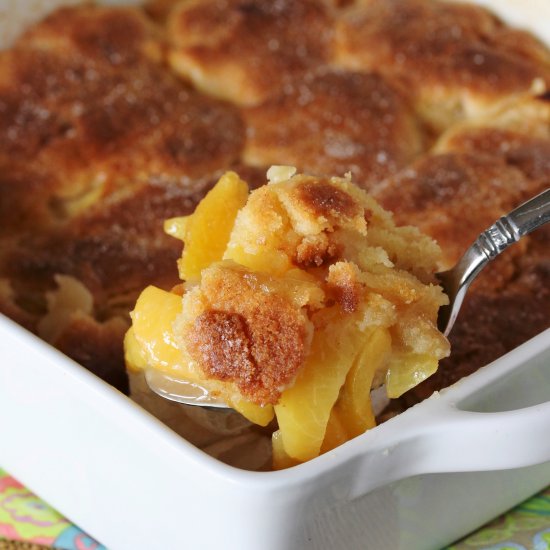 Brandied Peach Cobbler