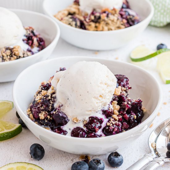 Blueberry Lime Crumble