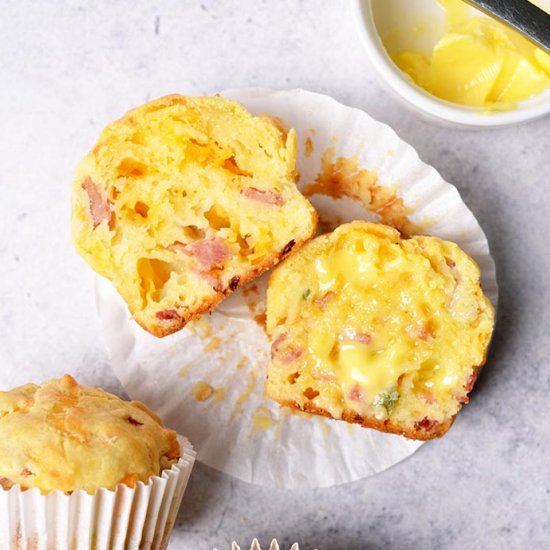 Ham and Cheese Muffins