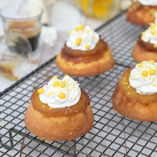 Pineapple upside down cupcakes