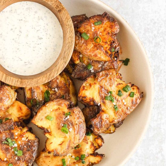 Air Fryer Smashed Potatoes