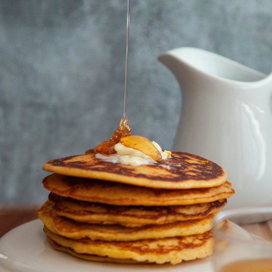 Honey & Cornmeal Pancakes