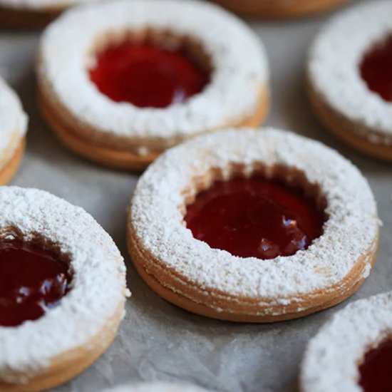 Strawberry Jam Sablés