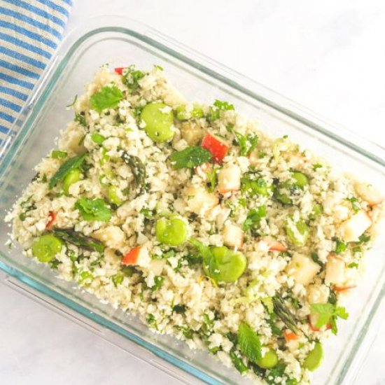 Broad Bean Cauliflower Rice