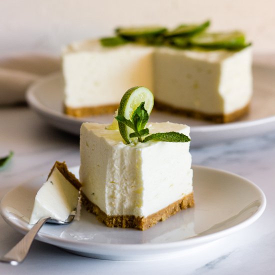 Mojito Cheesecake (No Bake)