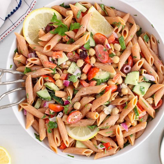 Red Lentil Pasta Salad