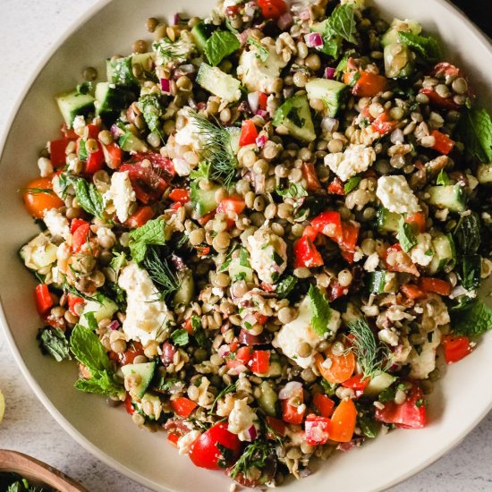 Mediterranean Lentil Salad