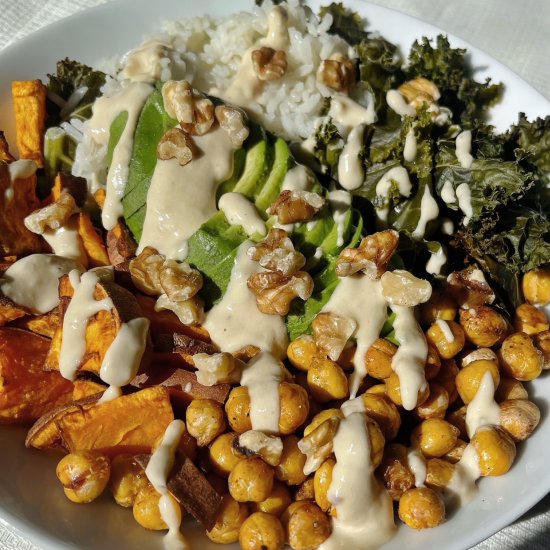 Chickpea Sweet Potato Buddha Bowls