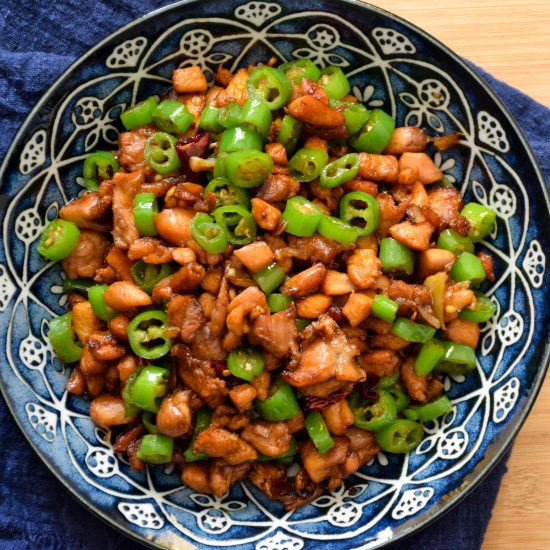 Stir Fried Chicken & Green Chilies