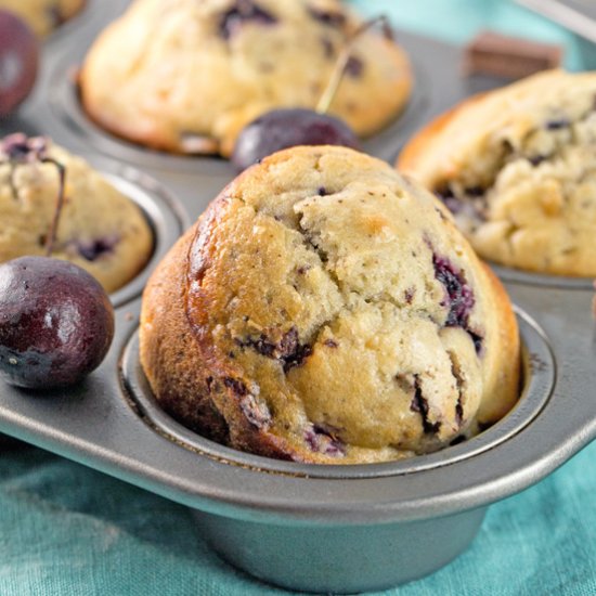 Cherry Chocolate Chunk Muffins