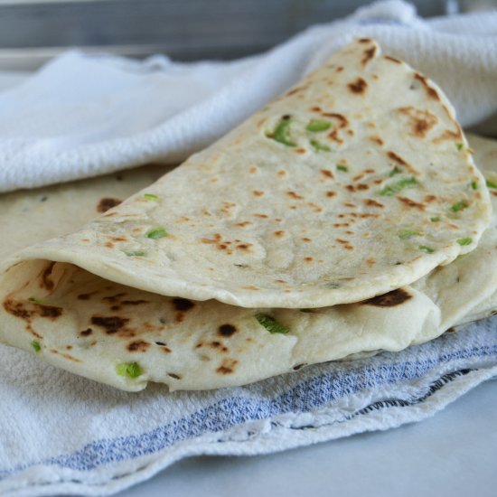 Cumin Jalapeño Flour Tortillas