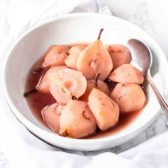 Instant Pot poached pears