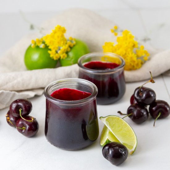 Small Batch Cherry Lime Jam