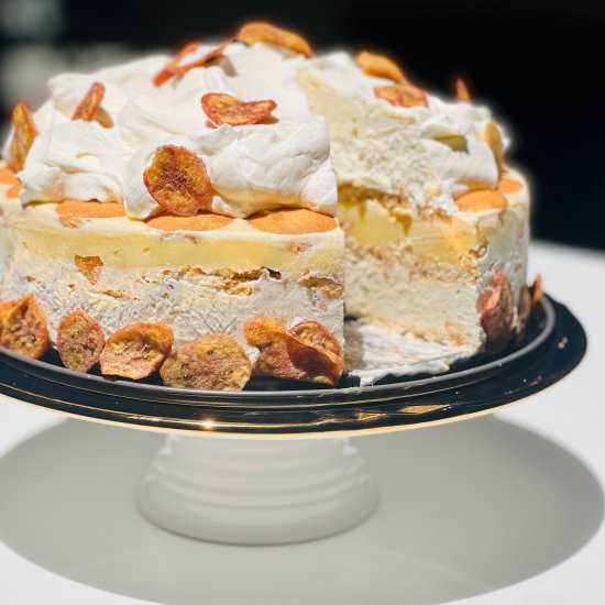 Banana Cream Pudding Ice Cream Cake