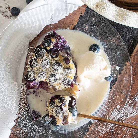 GF Easy Blueberry Clafoutis