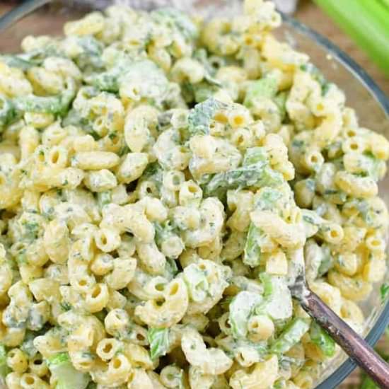 Green Goddess Macaroni Salad