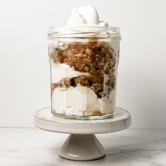 coffee granita with whipped cream