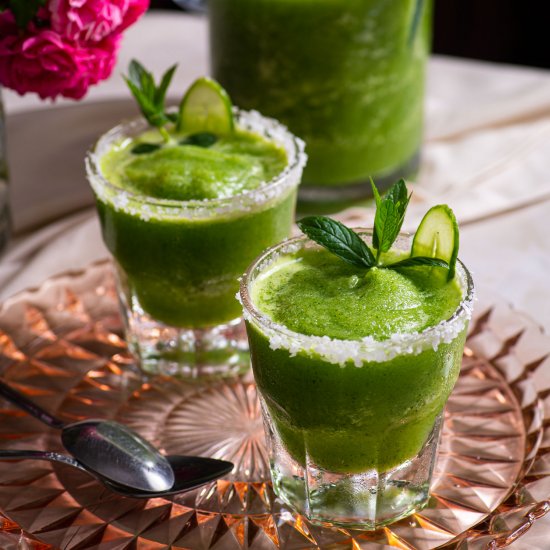 Cucumber Lime Frozen Margaritas