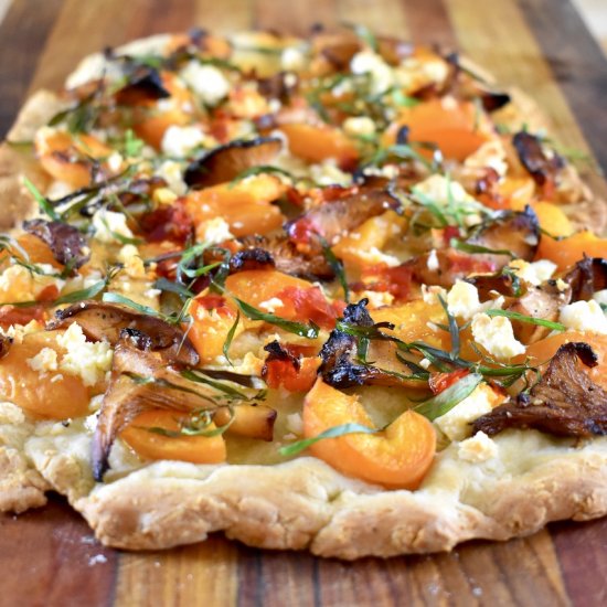 Apricot and Chanterelle Tart