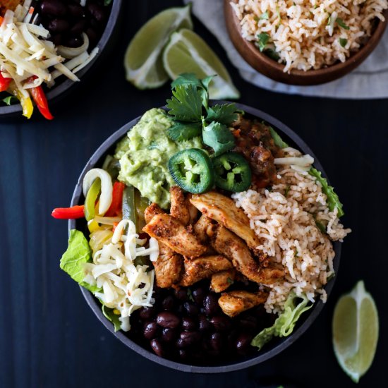 Chicken Fajita Bowls