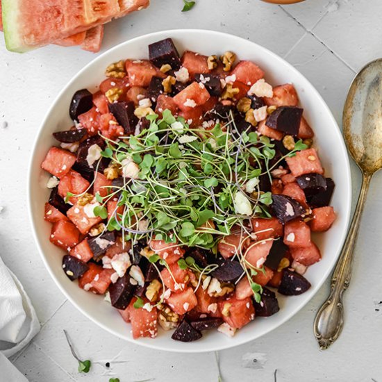 Watermelon Beet Salad