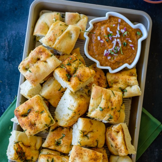 Pav Bhaji Focaccia