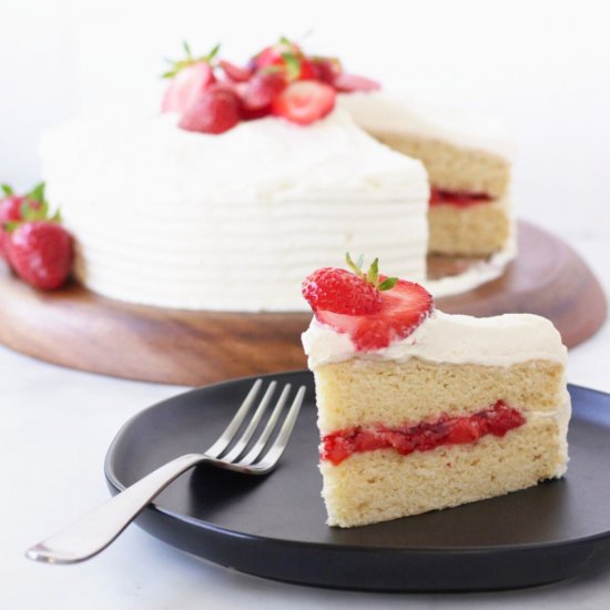 Strawberry Jam Cake