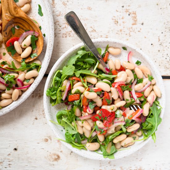 White Bean Salad with Arugula