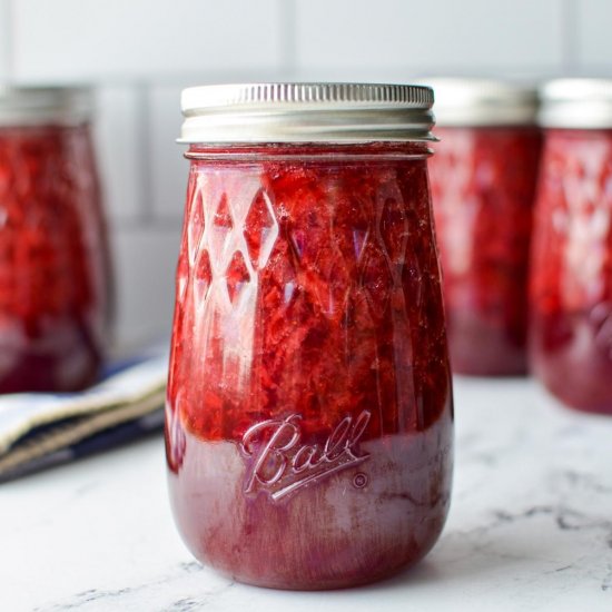 Low Sugar Strawberry Jam