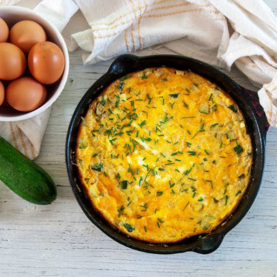 Cast Iron Zucchini Frittata