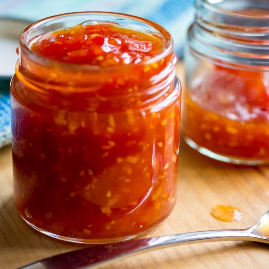 Tomato & Chilli Chutney with Ginger