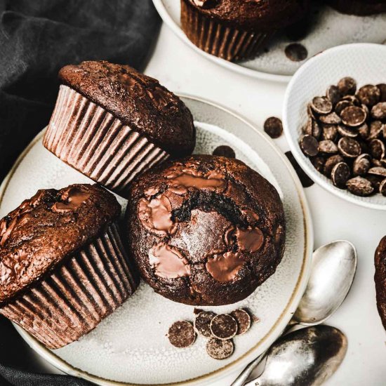 Double chocolate chip muffins