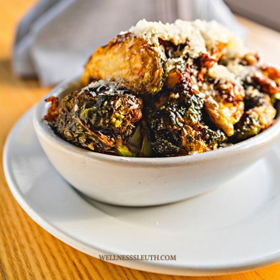 Roasted Garlic Brussel Sprouts w Pa