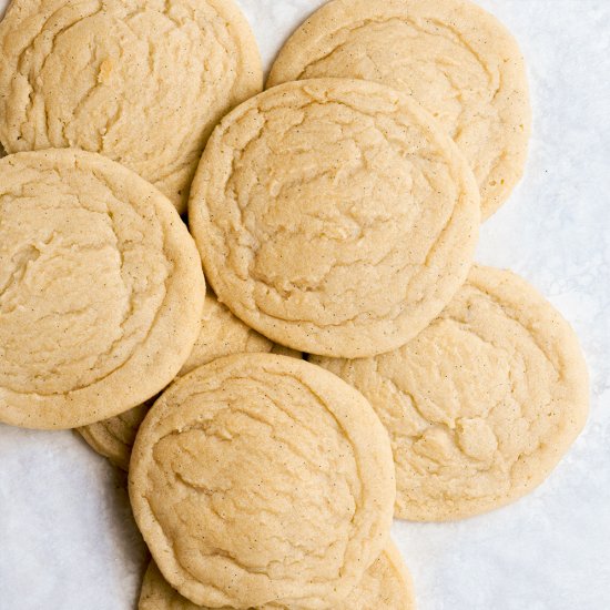 Chewy Vanilla Bean Sugar Cookies