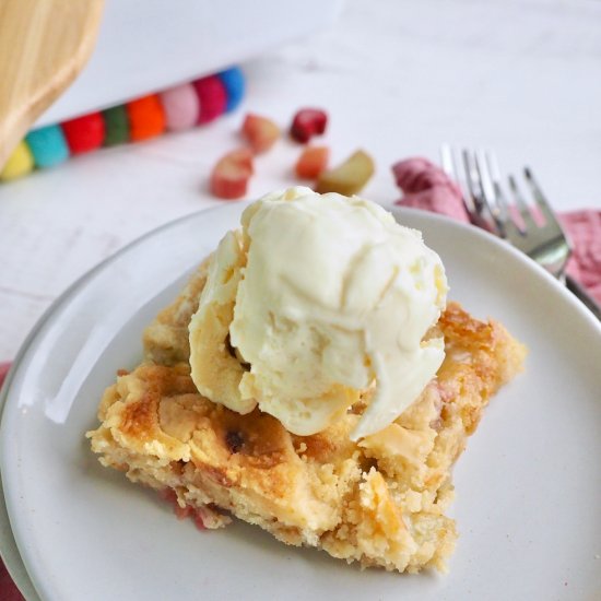 Rhubarb Dump Cake Recipe