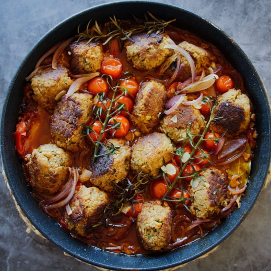 Spanish-Style Veggie Meatballs