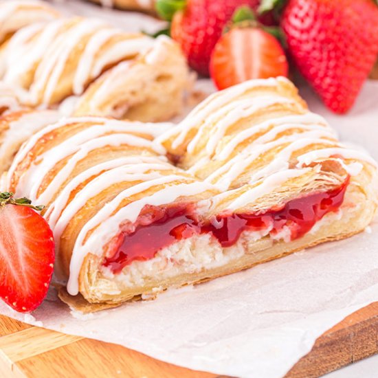 Strawberry Cream Cheese Danish